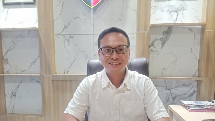 Kasatreskrim Polres Jembrana, AKP Androyuan Elim ditemui dikantornya, Senin (6/2/2023).