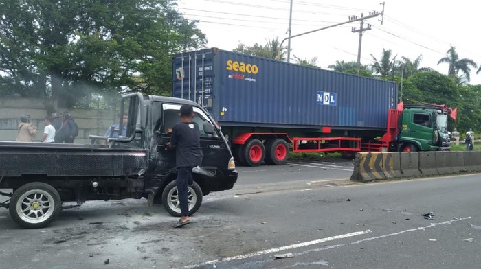 Kondisi kendaraan usai kecelakaan di Bergas, Kabupaten Semarang.