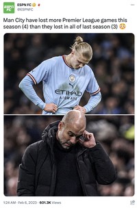 Persaingan Liga Inggris pekan kemarin berlangsung seru. Kekalahan Man City jadi syukur Arsenal dan Man United dan meme-nya berterbaran di lini masa.