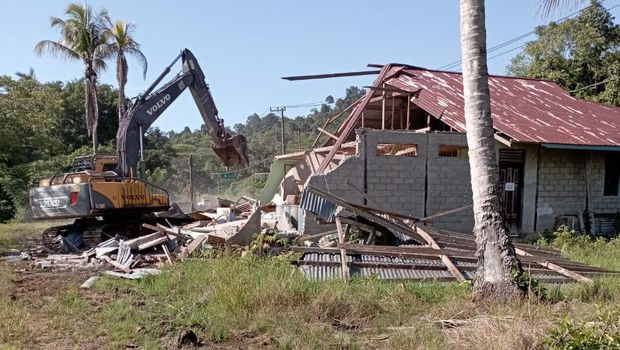Lokasi lahan yang menjadi sengekta yang digusur TNI di Bulungan, Kaltara.