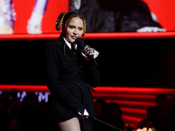 Madonna at the 65th Annual GRAMMY Awards held at Crypto.com Arena on February 5, 2023 in Los Angeles, California. (Photo by Christopher Polk/Variety via Getty Images)