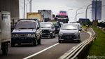 Masuk Kerja Lagi, Lalin Tol JORR Merah di Tanjung Barat