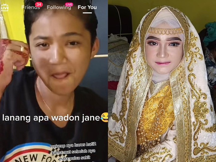 MUA membagikan transformasi video wanita tomboy jadi tampil pangling MUA membagikan transformasi video wanita tomboy jadi tampil pangling, viral di media sosial