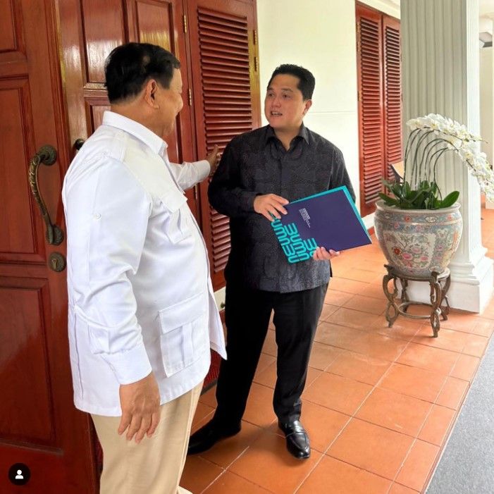 Prabowo bertemu Erick Thohir (Instagram Erick Thohir)