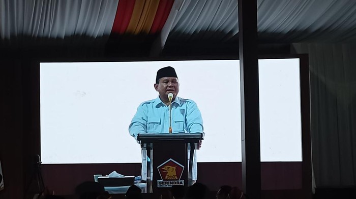 Prabowo Subianto di HUT Partai Gerindra