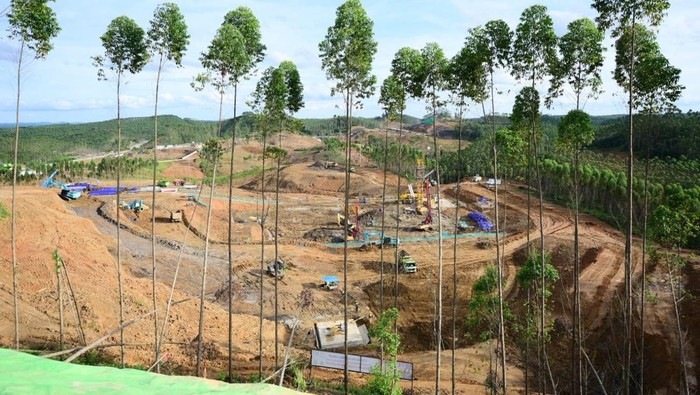 Progres fisik infrastruktur di IKN capai 14% secara keseluruhan.