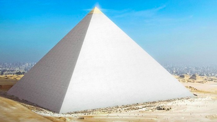 Rekonstruksi digital piramida Giza oleh perusahaan asuransi Australia, Budget Direct.