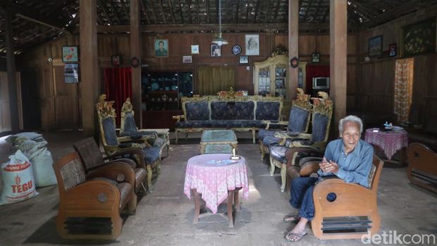 Rumah joglo berusia 250 tahun milik Suwardi (78) di Pedukuhan Trengguno Kidul, Kalurahan, Sidorejo, Kapanewon Ponjong, Kabupaten Gunungkidul. Foto diunggah Senin (6/2/2023).