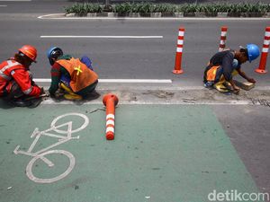 Dishub Jakarta Targetkan Bangun 3,8 Km Jalur Sepeda Tahun Ini