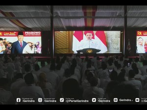Lewat Video, Jokowi Ucapkan Terima Kasih ke Prabowo di HUT Gerindra