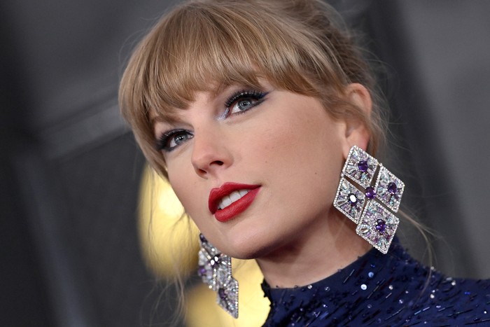 LOS ANGELES, CALIFORNIA - FEBRUARY 05: (FOR EDITORIAL USE ONLY) Taylor Swift attends the 65th GRAMMY Awards on February 05, 2023 in Los Angeles, California. (Photo by Jeff Kravitz/FilmMagic)