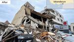 Before-After Gedung, Masjid hingga Istana Rusak Dihantam Gempa Turki