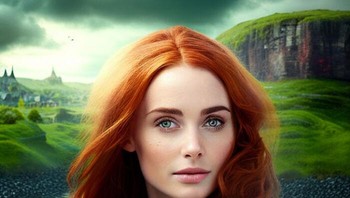 Gambaran wanita dari Irlandia. Foto: twitter/CryptoTea_