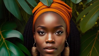 Gambaran wanita dari  NIgeria. Foto: twitter/CryptoTea_
