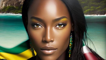 Gambaran wanita dari  Jamaica. Foto: twitter/CryptoTea_