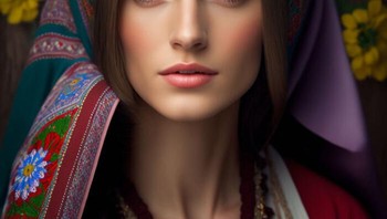 Gambaran wanita dari Ukraina. Foto: twitter/CryptoTea_