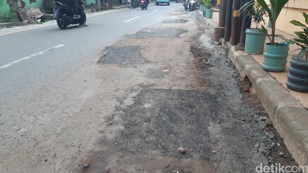 Galian di Jl Kuningan Barat, Jaksel, 7 Februari 2023. (Danu Damarjati/detikcom)