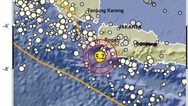 Gempa Banten. (Dok: BMKG)