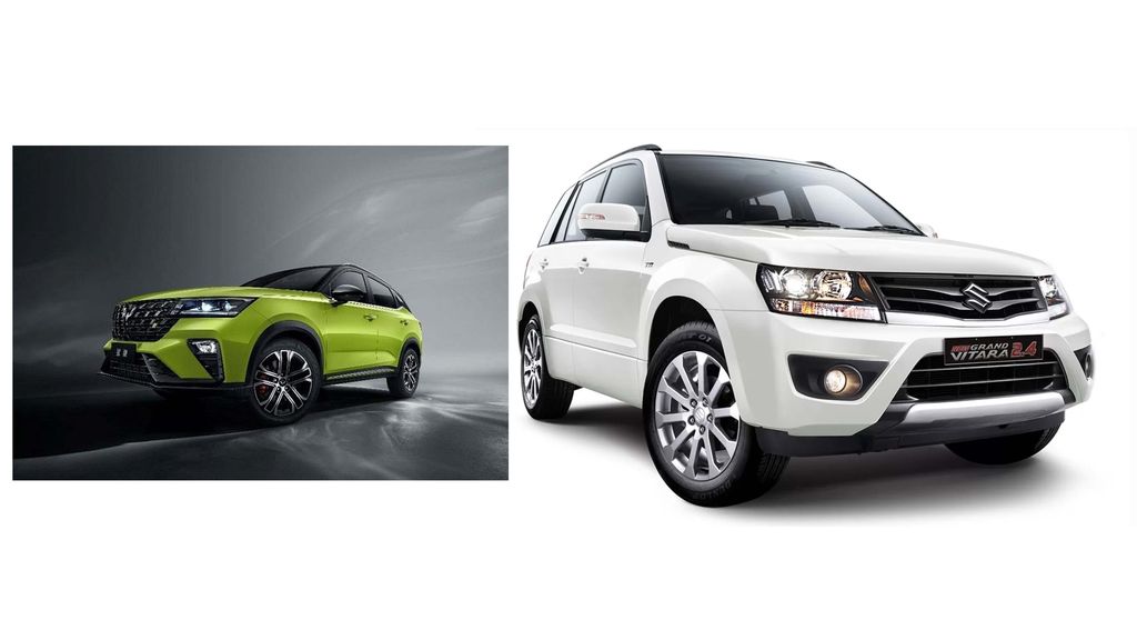 Ilustrasi Wuling Alvez dan Suzuki Grand Vitara