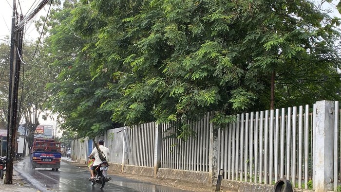 Jalan tempat kecelakaan mahasiswa UI M Hasya Attala, Jalan Srengseng Sawah, Jagakarsa, Jaksel.