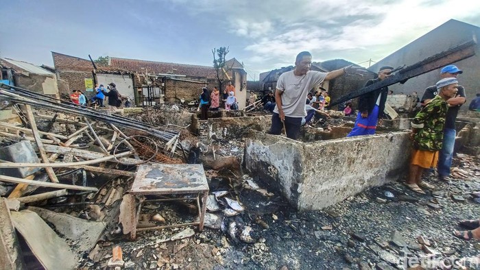 Kebakaran di Kabupaten Bandung.