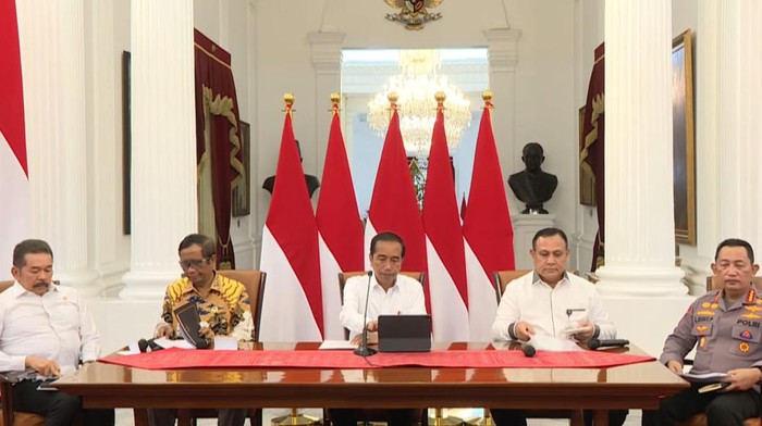 Konferensi pers Presiden Jokowi (dok. YouTube Setpres)