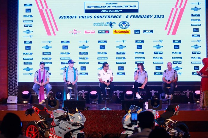 logo Antangin bakal terpampang di motor Ducati Alex Marquez dan Fabio Di Giannantonio di musim balap MotoGP 2023.