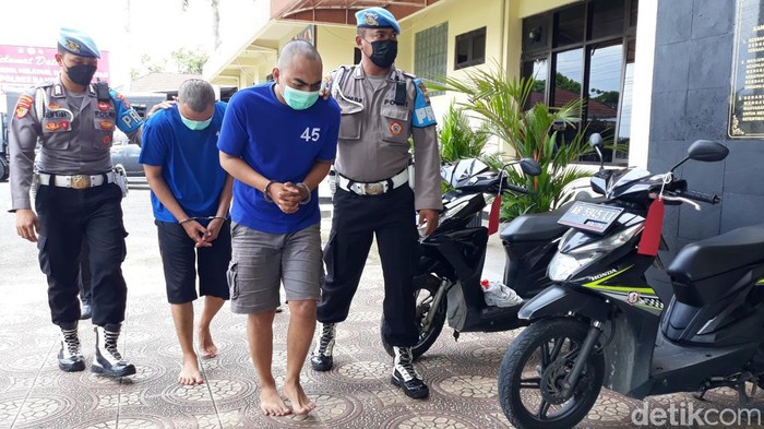 Maling bersenpi spesialis rumah kosong diciduk di Bantul. Foto diunggah Selasa (7/2/2023).