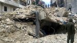 Mayat-mayat Korban Gempa Tergeletak di Jalan Aleppo Suriah