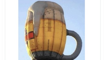 Kalau ini balon mata-masa asal Jerman yang terkenal karena bir-nya. Foto: Twitter