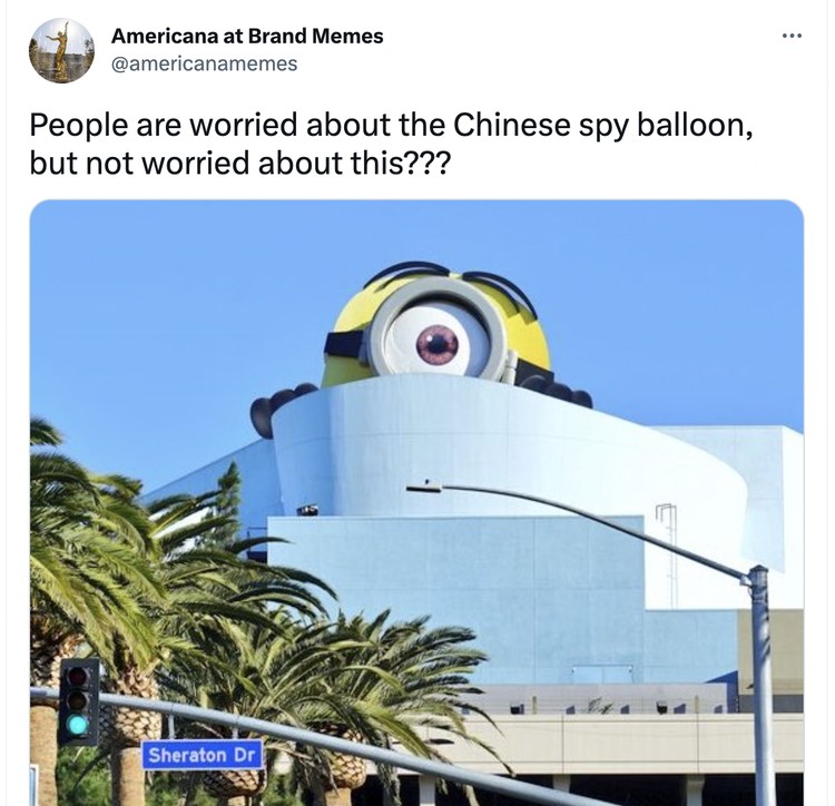 Meme balon mata-mata China Meme balon mata-mata China