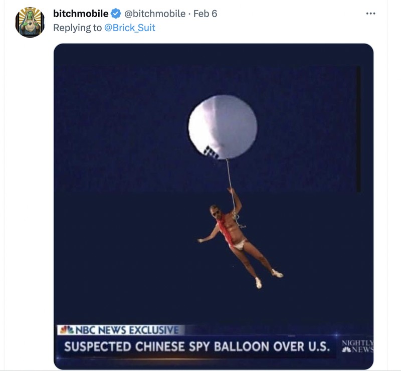 Meme balon mata-mata China