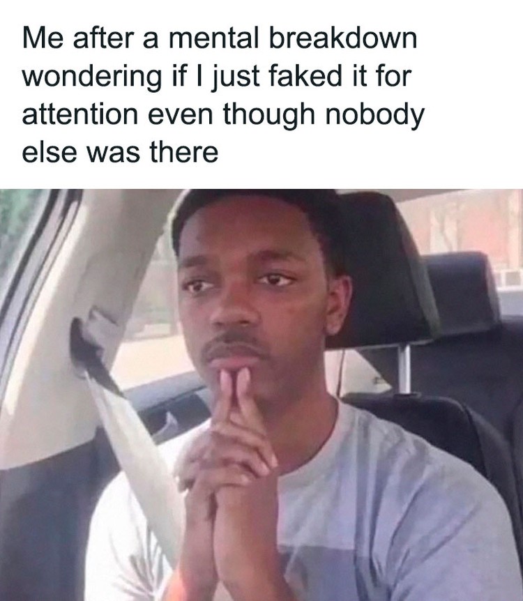 Meme kesehatan mental, semangat besties!