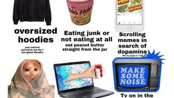 Tidak ada salahnya menikmati momen sendirian. Tapi ingat, bangkit lagi, ya. Foto: Facebook/Mental Illness and Memes