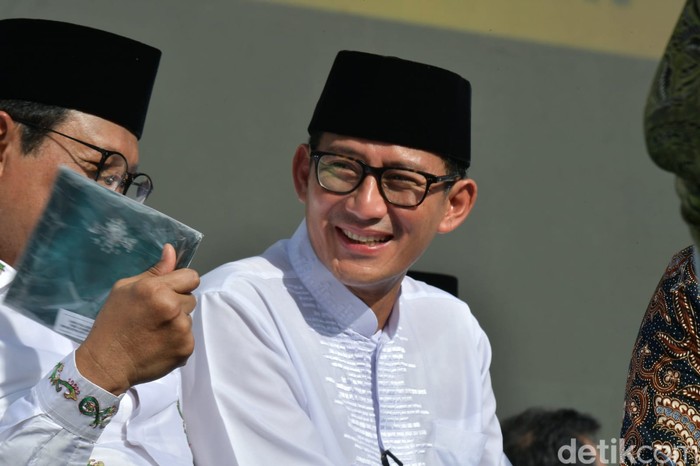 Menparekraf Sandiaga Uno saat di Harlah 1 Abad NU di Sidoarjo