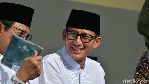 Menparekraf Sandiaga Uno saat di Harlah 1 Abad NU di Sidoarjo