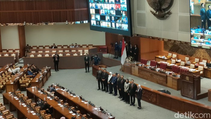Paripurna DPR RI, Selasa (7/2/2023). (Dwi Rahmawati/detikcom).