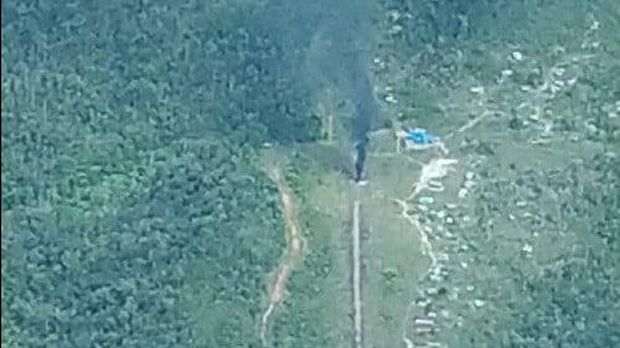 Penampakan pesawat Susi Air yang Dibakar KKB di Nduga, Papua Tengah.