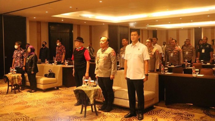 Polri bersama Dewan Pers menggelar sosialisasi peran kerja sama dalam rangka perlindungan kemerdekaan pers di Hotel Santika Dyandra, Medan