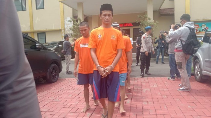 Tersangka kasus narkoba di Bogor.