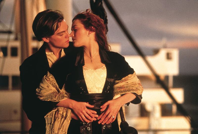 Cuplikan adegan di film Titanic (1997).