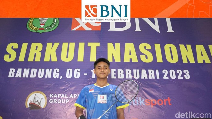 Allong Ardian, unggulan pertama tunggal pemula putra di BNI Sirnas 2023.