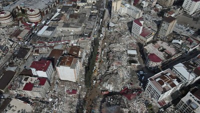 Foto Udara Kahramanmaras Turki yang Hancur Diguncang Gempa M 7,8