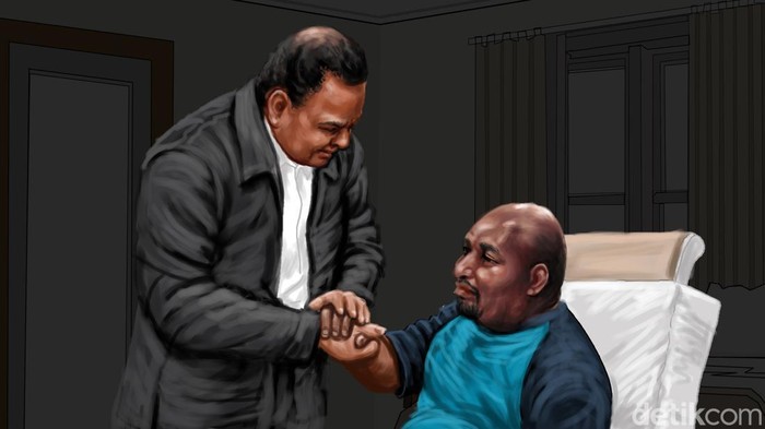 Ilustrasi pertemuan Firli Bahuri dan Lukas Enembe