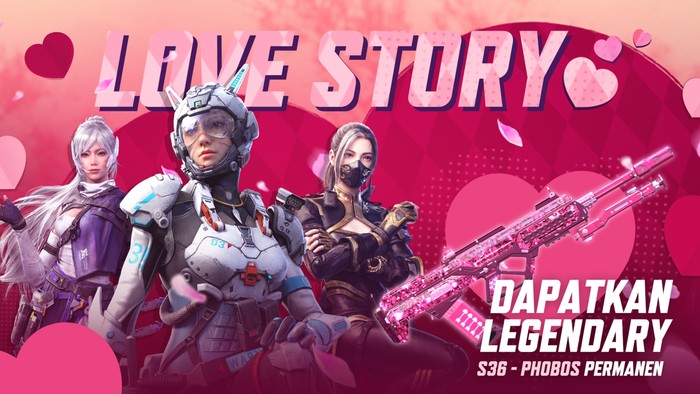 Jelang Valentine 2023, ternyata Garena Indonesia sudah menyiapkan kejutan. Mereka mau bagi-bagi senjata Legendary S36 - Phobos secara cuma-cuma alias gratis.