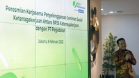 Adapun layanan yang dapat dibayarkan adalah Jaminan Hari Tua, Jaminan Kecelakaan Kerja, Jaminan Kematian dan Jaminan Pensiun.