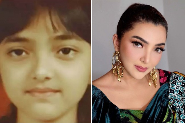 Penampilan Ashanty saat muda disebut-sebut sangat mirip dengan putrinya, Arsy. Tampak masih polos, wajah Ashanty di pas foto sekolahnya itu terlihat imut dan natural. Foto: dok. Instagram/@ashanty_ash