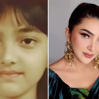 Penampilan Ashanty saat muda disebut-sebut sangat mirip dengan putrinya, Arsy. Tampak masih polos, wajah Ashanty di pas foto sekolahnya itu terlihat imut dan natural. Foto: dok. Instagram/@ashanty_ash