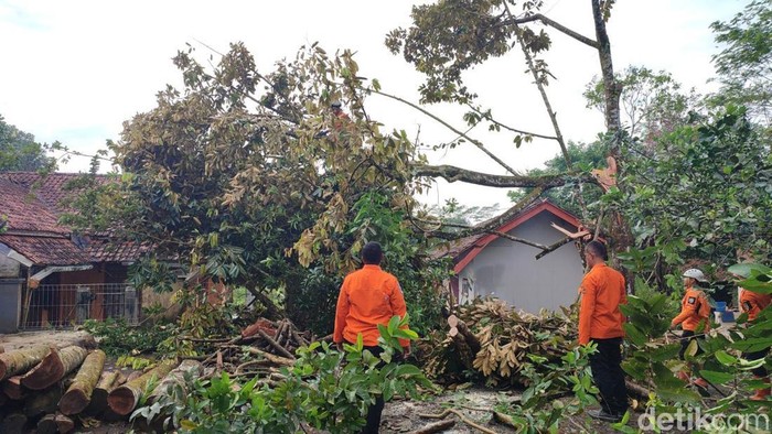 Sejumlah rumah rusak diterjang puting beliung di Ciamis.