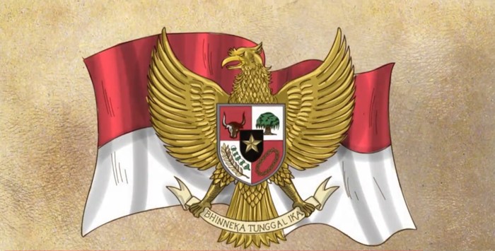 Semboyan Bhinneka Tunggal Ika dan Lambang Negara Garuda Pancasila